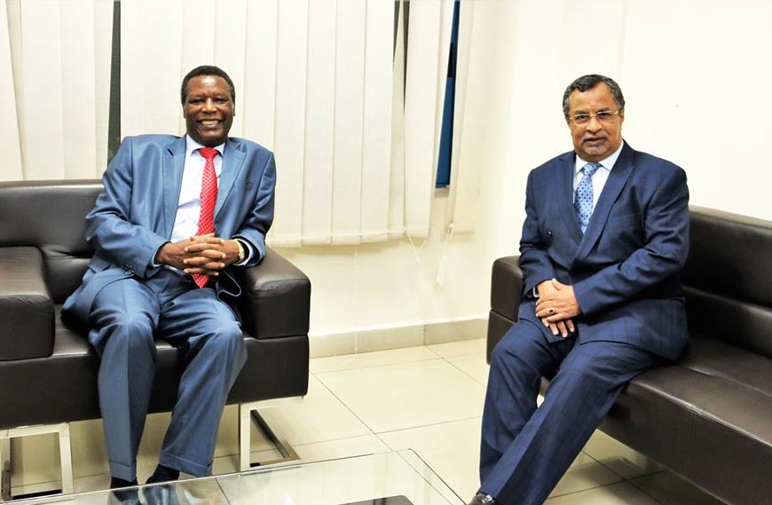 Rencontre entre SEM Pierre Buyoya, Haut Représentant de l’UA et Chef de la MISAHEL, et SEM Mahamat Saleh Annadif, RSSG de l’ONU