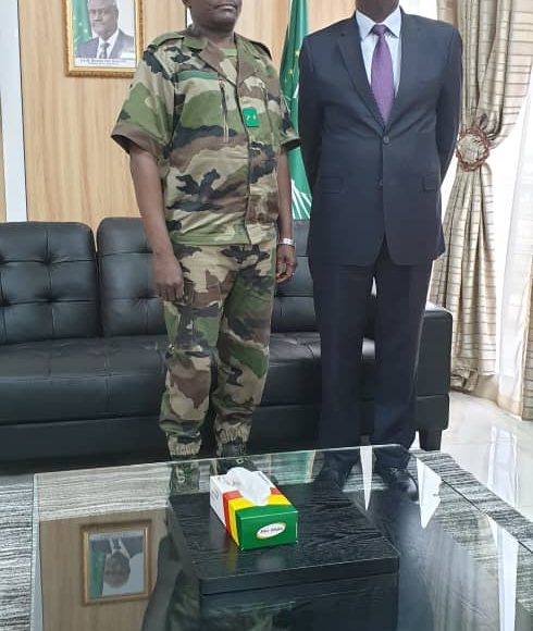 Le HR de l’Union africaine au Mali a reçu le Brigadier Général Oumarou NAMATA commandant de la Force conjointe G5-Sahel