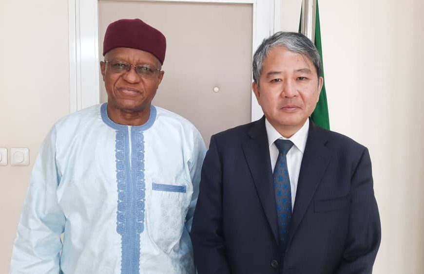 Le Haut Représentant du Président de la Commission de l’Union africaine (UA) pour le Mali et le Sahel a reçu en audience SEM UEZONO Hideki, Ambassadeur du Japon au Mali
