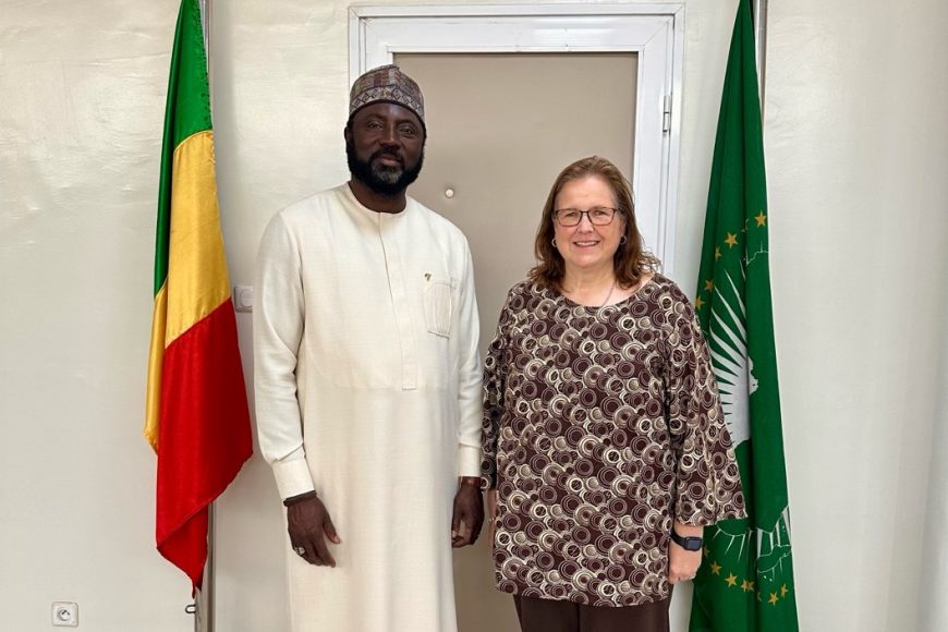 Son Excellence Dr Mamadou Tangara, Haut Représentant du Président de la Commission de l’Union Africaine et Chef de la MISAHEL, a accordé une audience à Madame Lee Anne Hermann, Chargée d’Affaires de l’Ambassade du Canada, le 28 janvier 2026